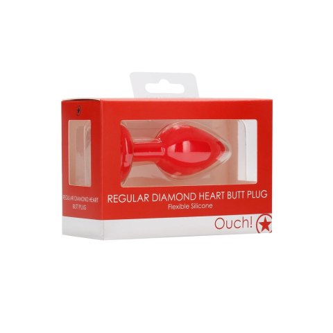 Ouch! - Korek analny z diamentem - standardowy rozmiar Ouch! - Korek analny z diamentem - standardowy rozmiar