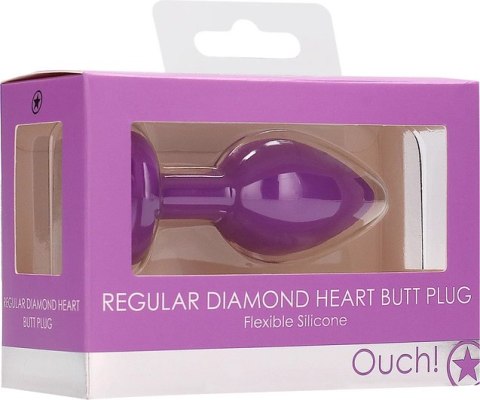 Ouch! - Korek analny z diamentem - standardowy rozmiar Ouch! - Korek analny z diamentem - standardowy rozmiar
