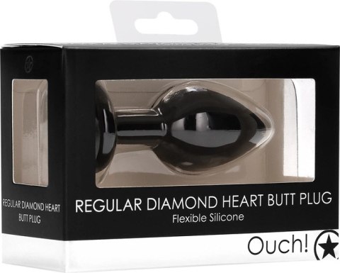 Ouch! - Korek analny z diamentem - standardowy rozmiar Ouch! - Korek analny z diamentem - standardowy rozmiar