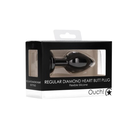 Ouch! - Korek analny z diamentem - standardowy rozmiar Ouch! - Korek analny z diamentem - standardowy rozmiar