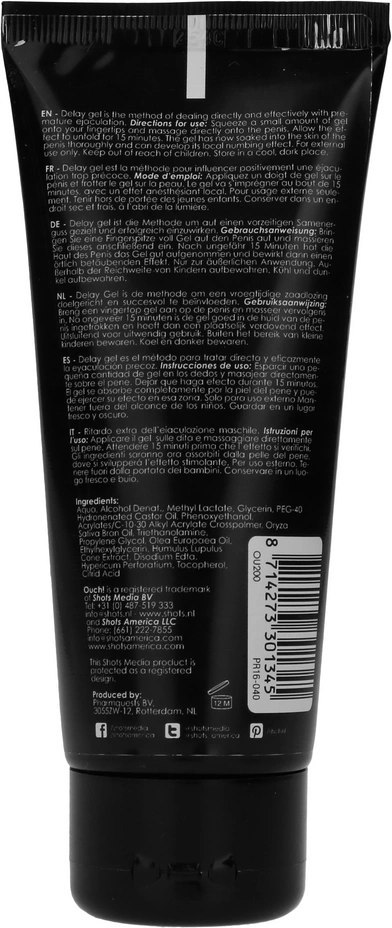 Ouch! - Żel opóźniający wytrysk - 100 ml Ouch! - Żel opóźniający wytrysk - 100 ml