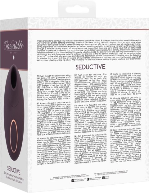 Irresistible by Shots - Pulsujący wibrator Seductive Irresistible by Shots - Pulsujący wibrator Seductive