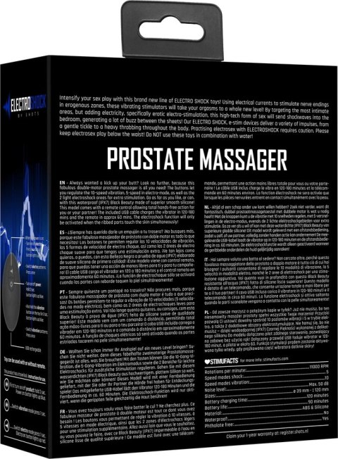 ElectroShock by Shots - Wibrator - masażer stymulujący prostatę ElectroShock by Shots - Wibrator - masażer stymulujący prostatę