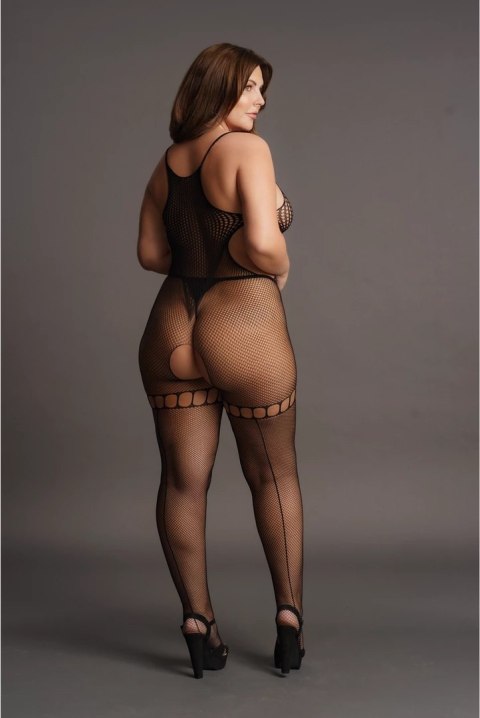 Le desir - Bodystocking z otwartymi bokami i kroczem Plus Size Le desir - Bodystocking z otwartymi bokami i kroczem Plus Size
