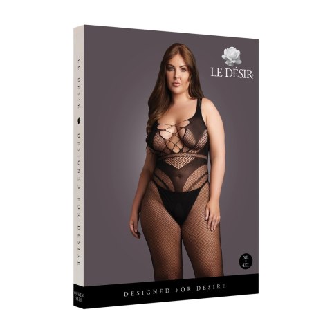 Le desir - Bodystocking z uwodzicielskimi liniami Plus Size Le desir - Bodystocking z uwodzicielskimi liniami Plus Size