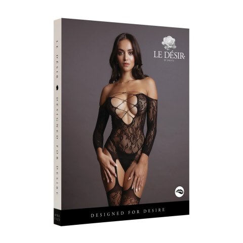 Le desir - Koronkowe bodystocking z dużym dekoltem S-L Le desir - Koronkowe bodystocking z dużym dekoltem S-L