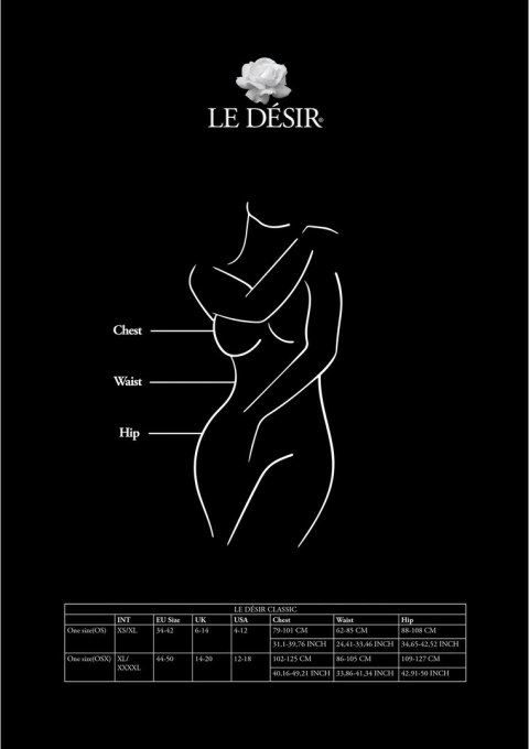 Le desir - Pas do pończoch + opaski S-XL Le desir - Pas do pończoch + opaski S-XL