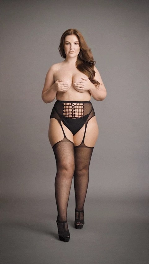 Le desir - Pończochy z tylnym szwem Plus Size Le desir - Pończochy z tylnym szwem Plus Size