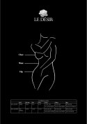 Le desir - Rajstopy do pończoch Striped Plus Size