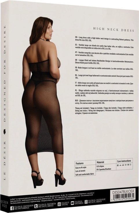 Le desir - Sukienka długa z siateczki Plus Size Le desir - Sukienka długa z siateczki Plus Size