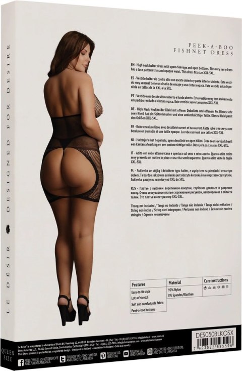 Le desir - Sukienka z odkrytym dołem Plus Size Le desir - Sukienka z odkrytym dołem Plus Size