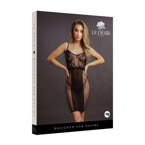 Le desir - Sukienka z siateczki z pasem maskującym S-XL Le desir - Sukienka z siateczki z pasem maskującym S-XL