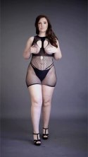 Le desir - Sukienka z wysokim dekoltem Plus Size