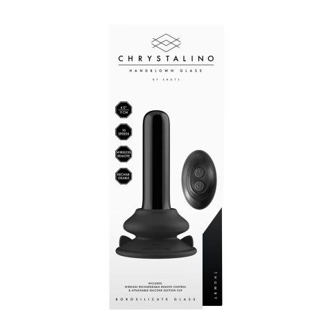 Christalino by shots - Gładki szklany wibrator z przyssawką Christalino by shots - Gładki szklany wibrator z przyssawką