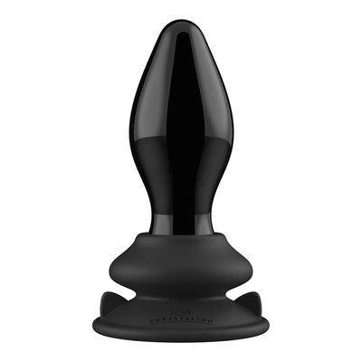 Christalino by shots - Wibrator - szklany korek analny z przyssawką Stretchy Christalino by shots - Wibrator - szklany korek analny z przyssawką Stretchy