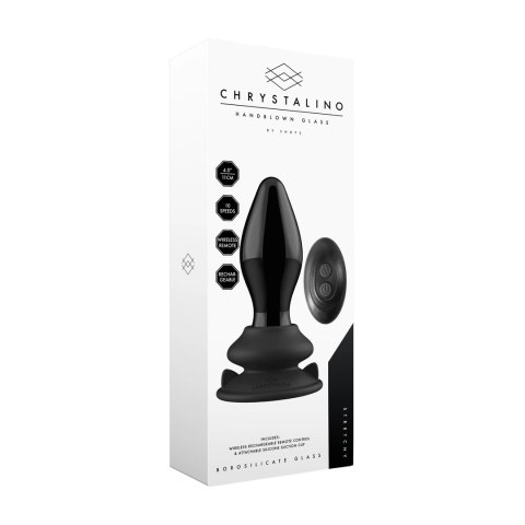 Christalino by shots - Wibrator - szklany korek analny z przyssawką Stretchy Christalino by shots - Wibrator - szklany korek analny z przyssawką Stretchy