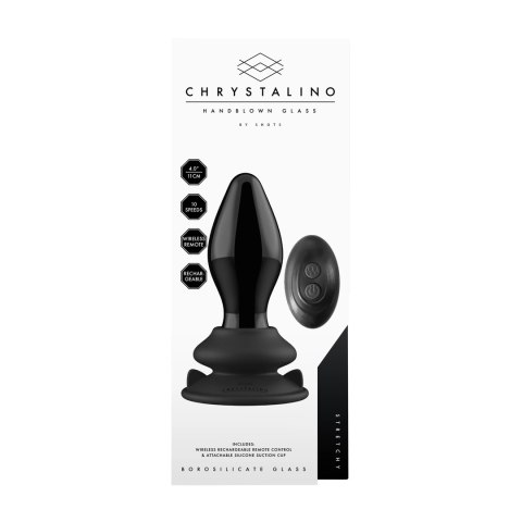 Christalino by shots - Wibrator - szklany korek analny z przyssawką Stretchy Christalino by shots - Wibrator - szklany korek analny z przyssawką Stretchy