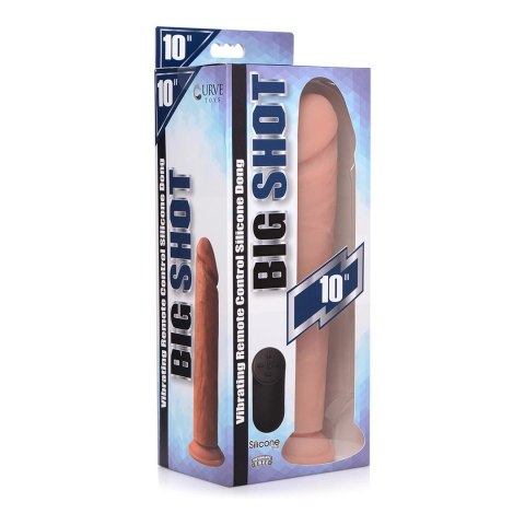 Curve Toys - Wibrujace dildo - silikonowe z pilotem zdalnego sterowania - 25,5 cm Curve Toys - Wibrujace dildo - silikonowe z pilotem zdalnego sterowania - 25,5 cm