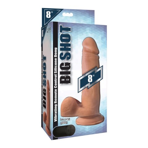 Curve Toys - Wibrujace dildo z jądrami - silikonowe z pilotem zdalnego sterowania - 20,5 cm Curve Toys - Wibrujace dildo z jądrami - silikonowe z pilotem zdalnego sterowania - 20,5 cm