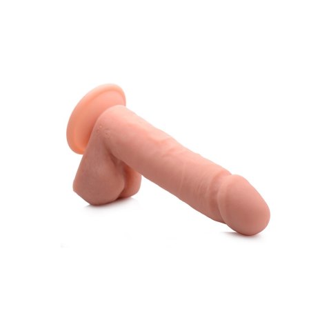 Curve Toys - Wibrujace dildo z jądrami - silikonowe z pilotem zdalnego sterowania - 20,5 cm Curve Toys - Wibrujace dildo z jądrami - silikonowe z pilotem zdalnego sterowania - 20,5 cm