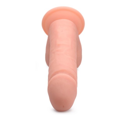 Curve Toys - Wibrujace dildo z jądrami - silikonowe z pilotem zdalnego sterowania - 20,5 cm Curve Toys - Wibrujace dildo z jądrami - silikonowe z pilotem zdalnego sterowania - 20,5 cm