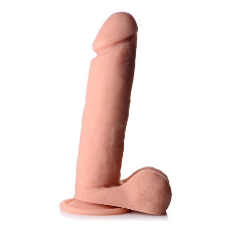 Curve Toys - Wibrujace dildo z jądrami - silikonowe z pilotem zdalnego sterowania - 23 cm Curve Toys - Wibrujace dildo z jądrami - silikonowe z pilotem zdalnego sterowania - 23 cm