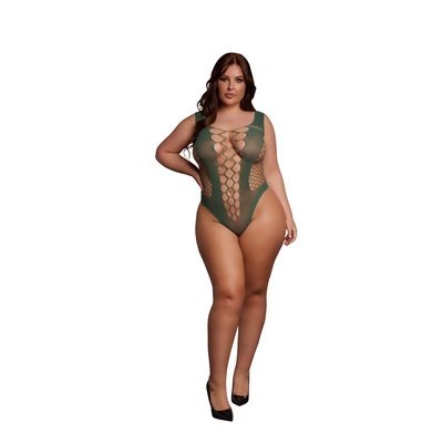Le desir - Body z głębokim dekoltem litery V Queen Size Le desir - Body z głębokim dekoltem litery V Queen Size