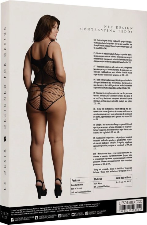 Le desir - Body z maskującymi bokami Plus Size Le desir - Body z maskującymi bokami Plus Size
