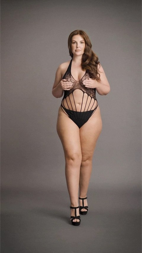 Le desir - Body z wycięciami 2w1 Plus Size Le desir - Body z wycięciami 2w1 Plus Size
