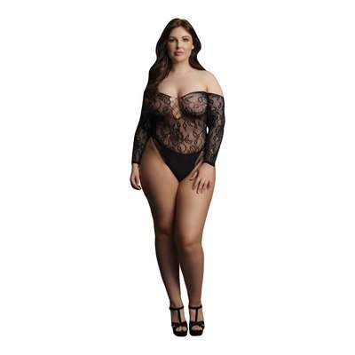 Le desir - Body ze stringami z otwartym kroczem Plus Size Le desir - Body ze stringami z otwartym kroczem Plus Size