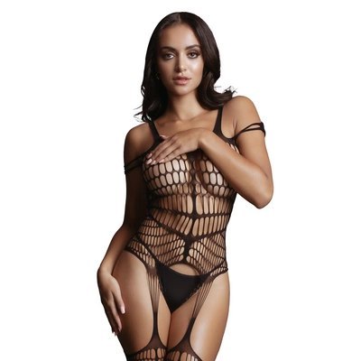 Le desir - Bodystocking do pończoch z nieprzezroczystą podszewką S-XL Le desir - Bodystocking do pończoch z nieprzezroczystą podszewką S-XL