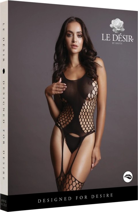 Le desir - Bodystocking z dużym wzorem S-XL Le desir - Bodystocking z dużym wzorem S-XL
