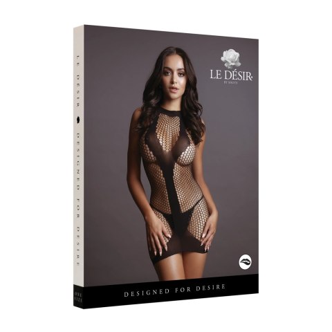 Le desir - Kontrastowa sukienka w kształcie litery V S-XL Le desir - Kontrastowa sukienka w kształcie litery V S-XL