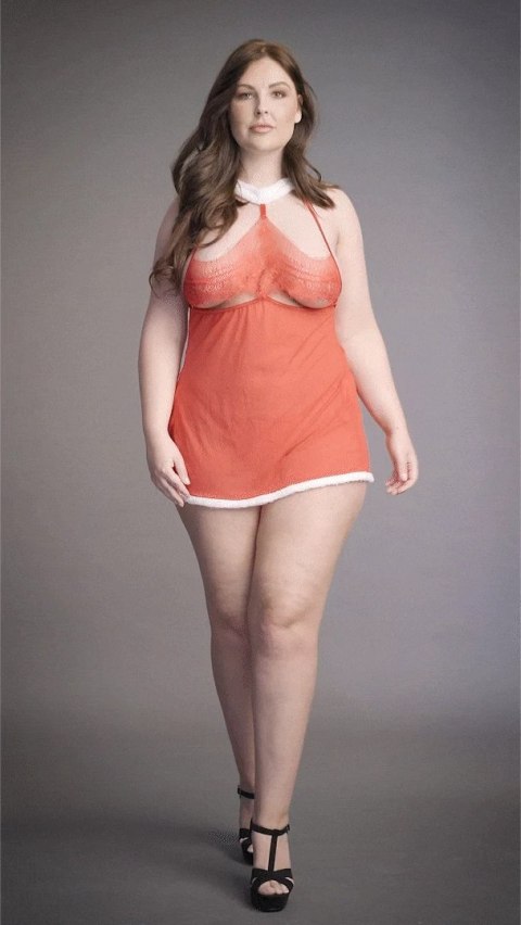 Le desir - Koszulka z wiązaniem na szyje Merry Plus Size Le desir - Koszulka z wiązaniem na szyje Merry Plus Size
