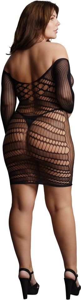 Le desir - Sukienka mini z długim rękawem Plus Size Le desir - Sukienka mini z długim rękawem Plus Size