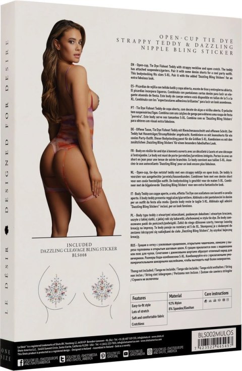 Le desir - Body z otwartym kroczem na ramiączkach S-XL Le desir - Body z otwartym kroczem na ramiączkach S-XL