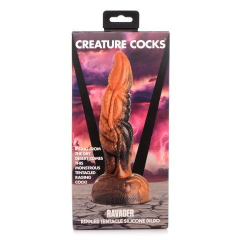 XR Brands - Falowane silikonowe dildo z mackami XR Brands - Falowane silikonowe dildo z mackami