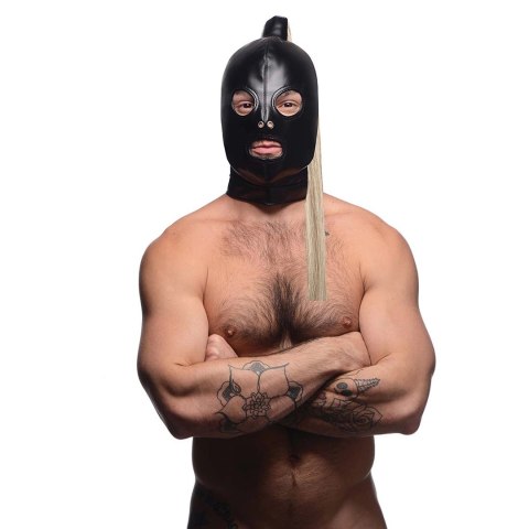 XR Brands - Maska bondage z blond kucykiem XR Brands - Maska bondage z blond kucykiem
