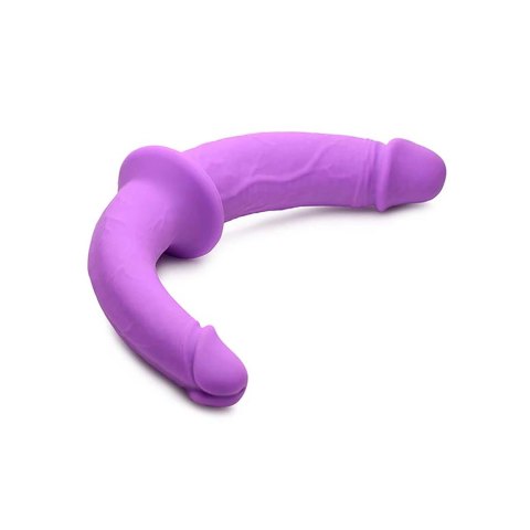 XR Brands - Podwójne dildo, silikonowe z uprzężą XR Brands - Podwójne dildo, silikonowe z uprzężą
