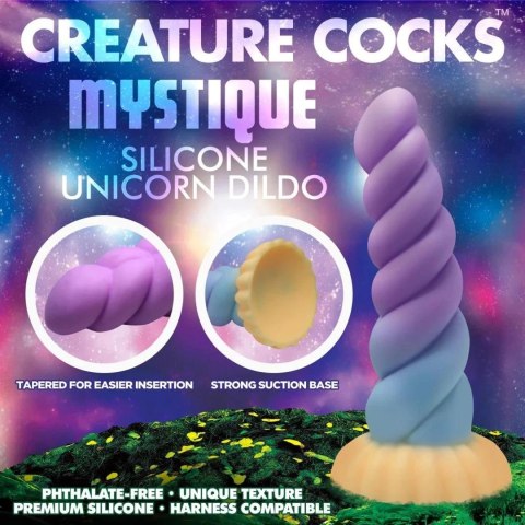 XR Brands - Silikonowe dildo - jednorożec XR Brands - Silikonowe dildo - jednorożec