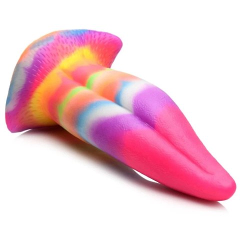 XR Brands - Silikonowe dildo świecące w ciemności - kucyk tęczowy XR Brands - Silikonowe dildo świecące w ciemności - kucyk tęczowy