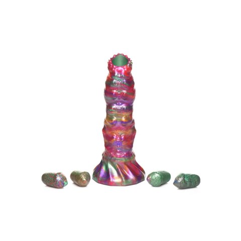 XR Brands - Silikonowe dildo z jądrami Larwa XR Brands - Silikonowe dildo z jądrami Larwa