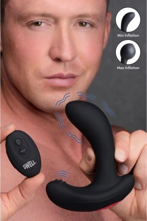 XR Brands - Nadmuchiwany, wibrujący silikonowy korek prostaty XR Brands - Nadmuchiwany, wibrujący silikonowy korek prostaty