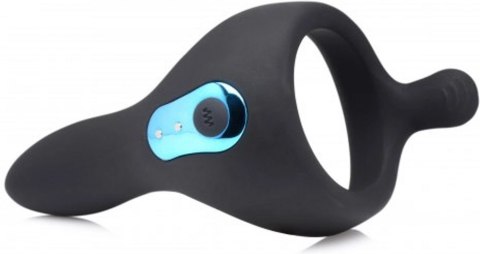 XR Brands - Silikonowy pierścień na penisa i jądra z pilotem zdalnego sterowania XR Brands - Silikonowy pierścień na penisa i jądra z pilotem zdalnego sterowania