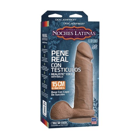 Doc Johnson - Realistyczne dildo z jądrami Ultraskyn 15 cm Doc Johnson - Realistyczne dildo z jądrami Ultraskyn 15 cm