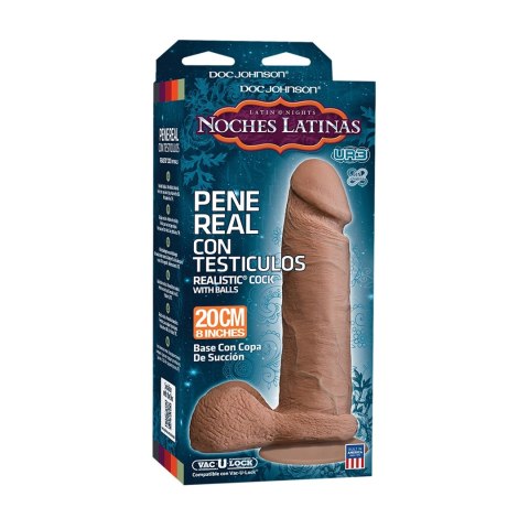 Doc Johnson - Realistyczne dildo z jądrami Ultraskyn 20 cm Doc Johnson - Realistyczne dildo z jądrami Ultraskyn 20 cm