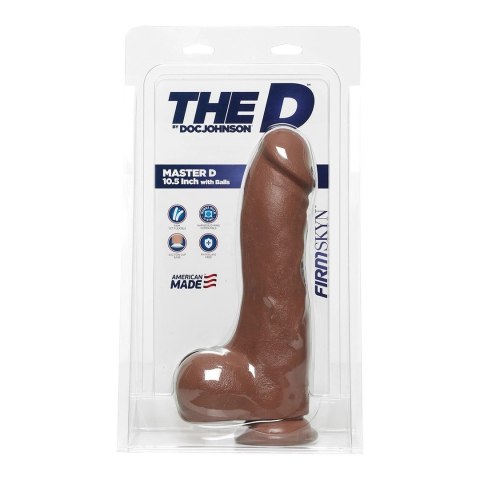 Doc Johnson - Realistyczne dildo z jądrami Master 25 cm Doc Johnson - Realistyczne dildo z jądrami Master 25 cm