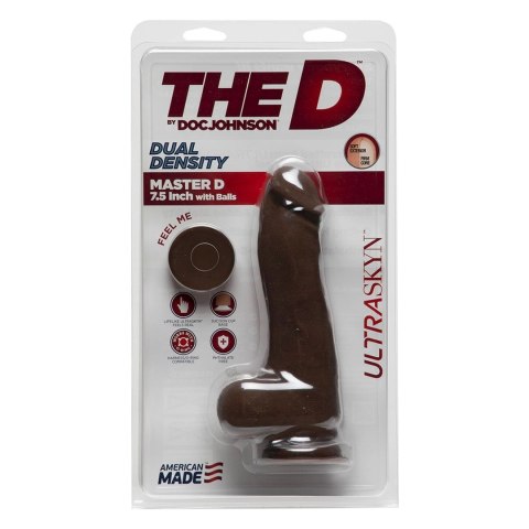 Doc Johnson - Realistyczne dildo z jądrami Master D 19 cm Doc Johnson - Realistyczne dildo z jądrami Master D 19 cm