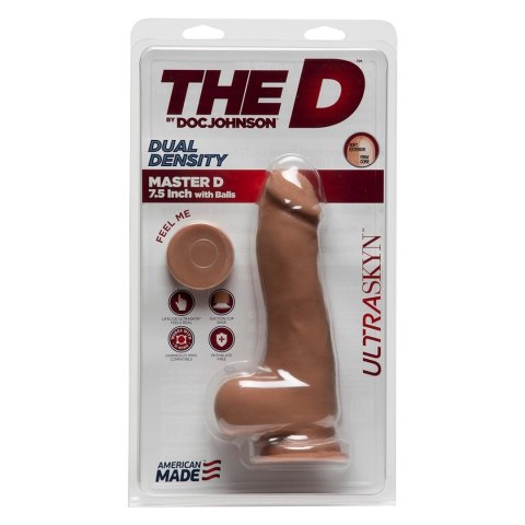 Doc Johnson - Realistyczne dildo z jądrami Master D 19 cm Doc Johnson - Realistyczne dildo z jądrami Master D 19 cm
