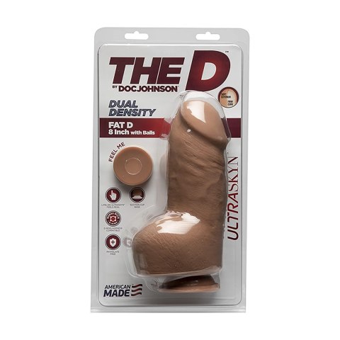 Doc Johnson - Realistyczne, grube dildo z jądrami 20 cm Doc Johnson - Realistyczne, grube dildo z jądrami 20 cm